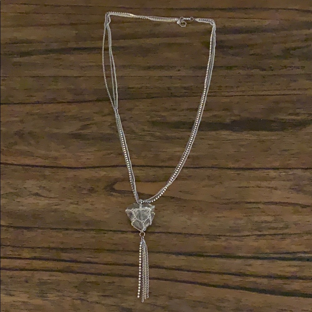 Vera Wang long statement necklace